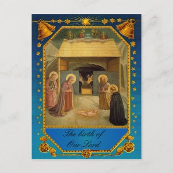 The Birth Of Our Lord - Nativity Postcard by allchristian at Zazzle