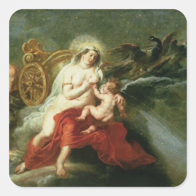 The Birth of the Milky Way, 1668 Square Sticker (Front)