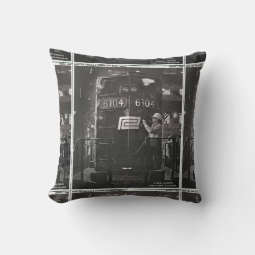 The Birth of The Penn Central Railroad Throw Pillow