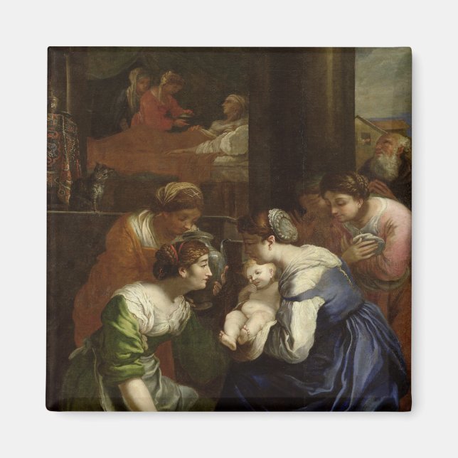 The Birth of the Virgin, c.1620 Magnet (Front)