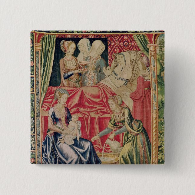 The Birth of the Virgin Pinback Button (Front)