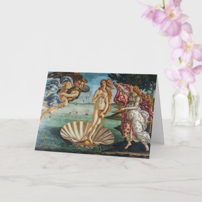 The Birth of Venus | Botticelli | Card (Orchid)