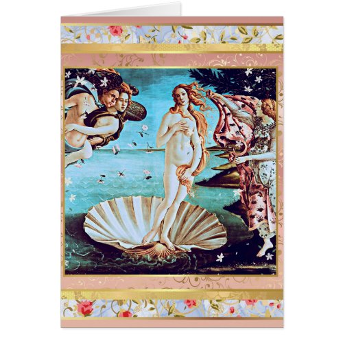 The Birth of Venus Botticelli Female Birthday Card