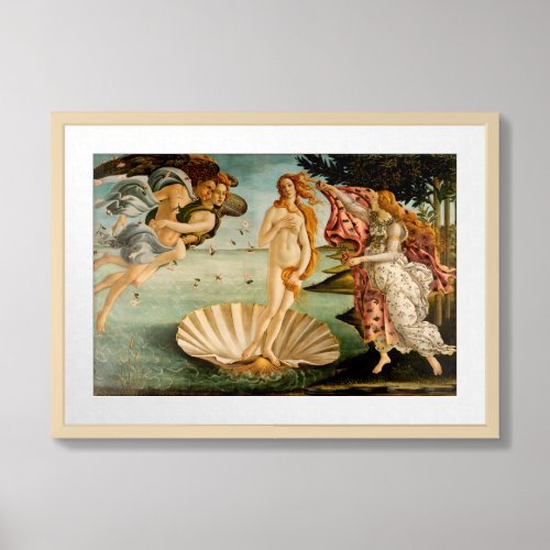The Birth of Venus  Botticelli Framed Art