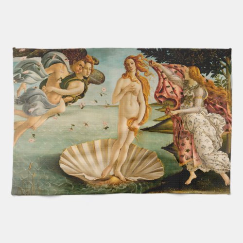 The Birth of Venus  Botticelli Kitchen Towel