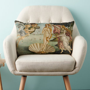 The Birth of Venus   Botticelli Lumbar Pillow