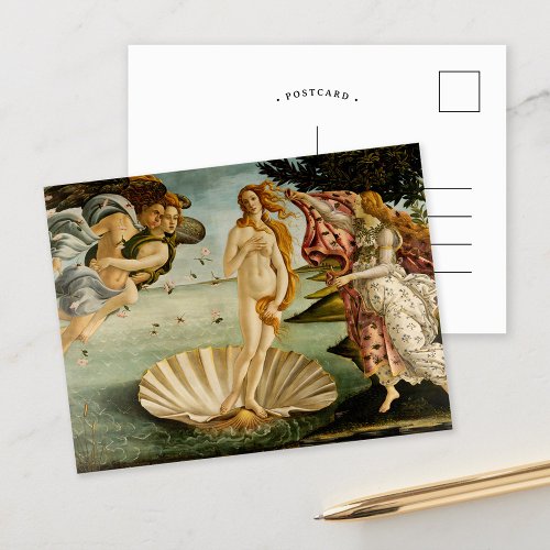 The Birth of Venus  Botticelli Postcard