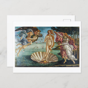 The Birth of Venus   Botticelli   Postcard