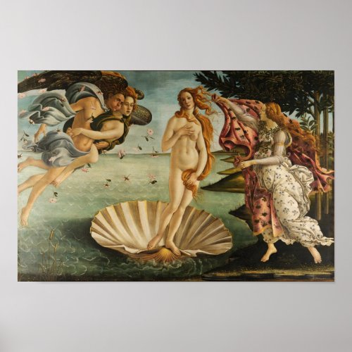 The Birth of Venus by Botticelli _ Poster