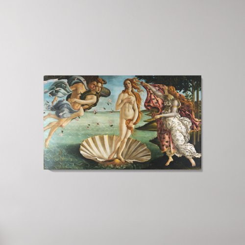 The Birth Of Venus by Sandro Botiicelli Canvas Print