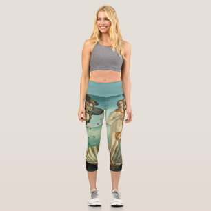 The Birth of Venus by Sandro Botticelli  Capri Leggings