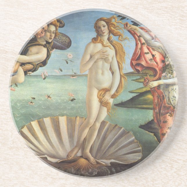 The Birth of Venus by Sandro Botticelli Coaster (Front)