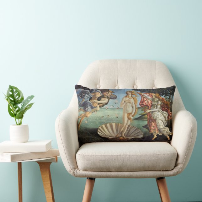 The Birth of Venus by Sandro Botticelli Lumbar Pillow (Chair)