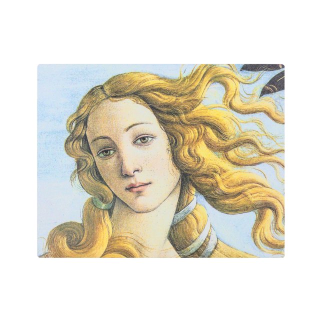 The Birth of Venus by Sandro Botticelli Metal Print (Front)