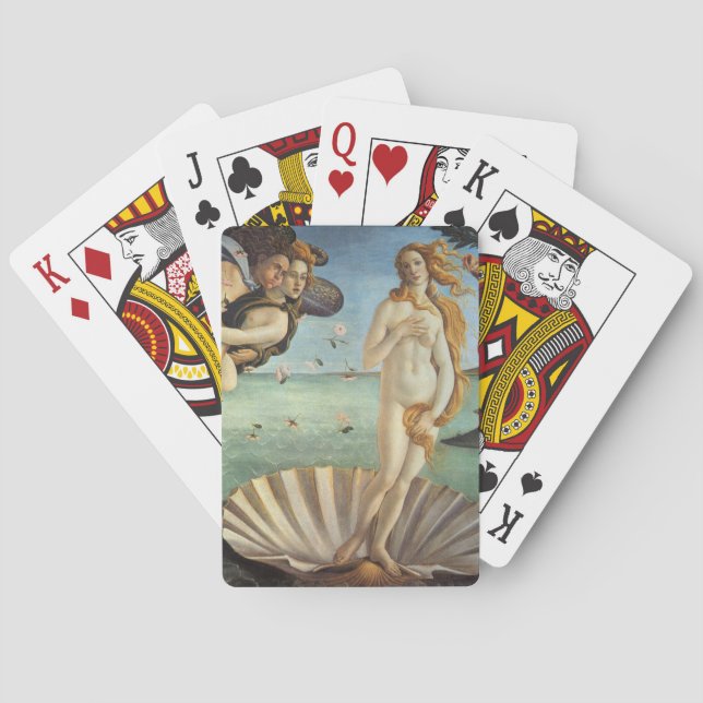 The Birth of Venus by Sandro Botticelli Poker Cards (Back)