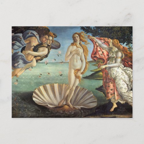 The Birth of Venus by Sandro Botticelli Postcard
