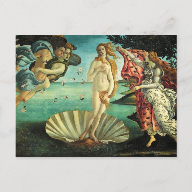 The Birth of Venus by Sandro Botticelli Postcard (Front)