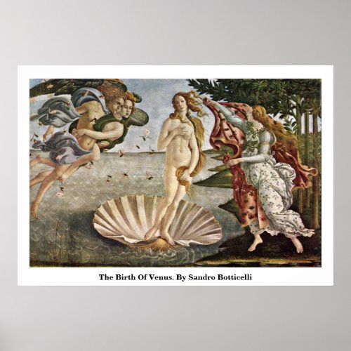 The Birth Of Venus By Sandro Botticelli Poster