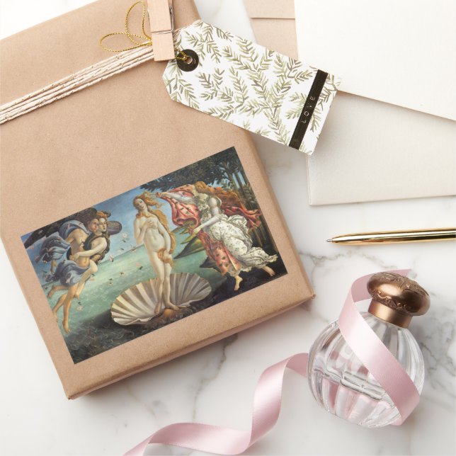 The Birth of Venus by Sandro Botticelli Rectangular Sticker (Gifting)
