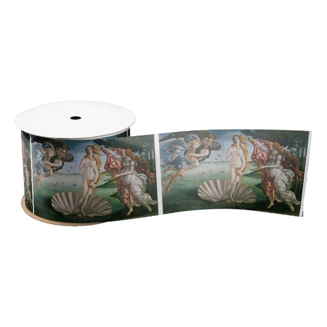 The birth of Venus by Sandro Botticelli,Renaissanc Satin Ribbon (Spool)