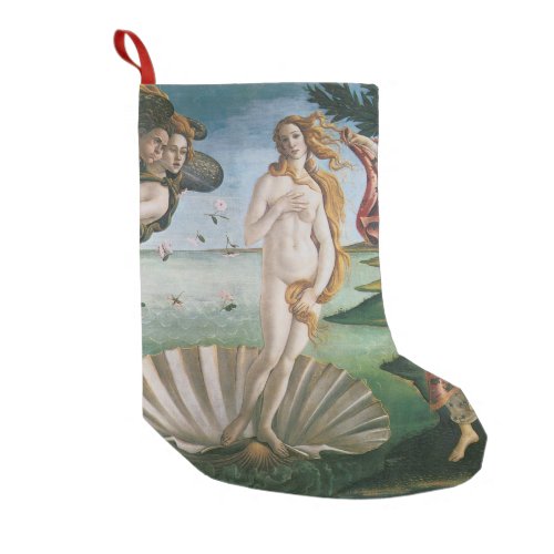 The birth of Venus by Sandro BotticelliRenaissanc Small Christmas Stocking