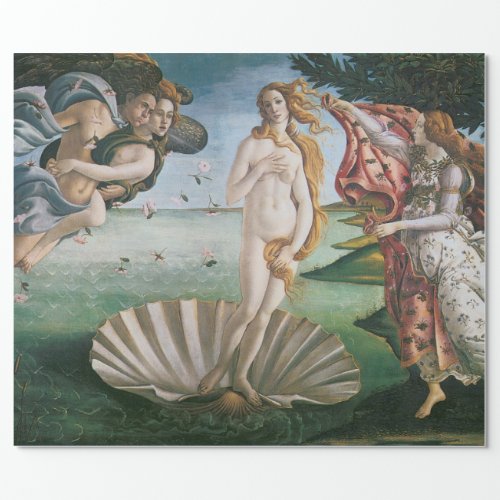 The birth of Venus by Sandro BotticelliRenaissanc Wrapping Paper