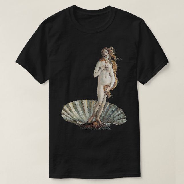 The birth of Venus by Sandro Botticelli  T-Shirt (Design Front)