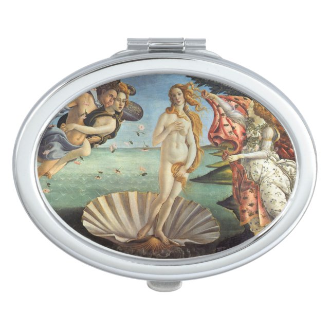 The Birth of Venus by Sandro Botticelli Vanity Mirror (Front)