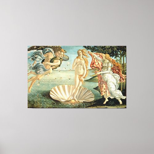 The Birth of Venus c1485 tempera on canvas Canvas Print