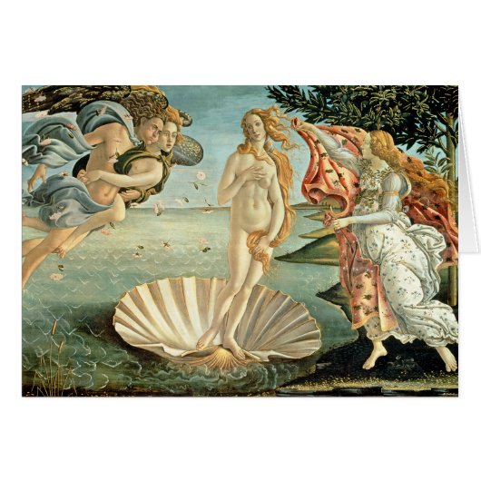 The Birth of Venus, c.1485 (tempera on canvas) Cards (Front Horizontal)
