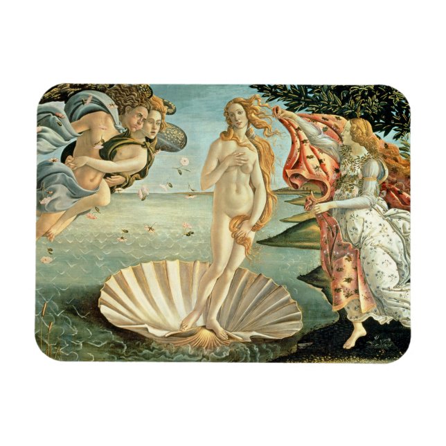 The Birth of Venus, c.1485 (tempera on canvas) Magnet (Horizontal)