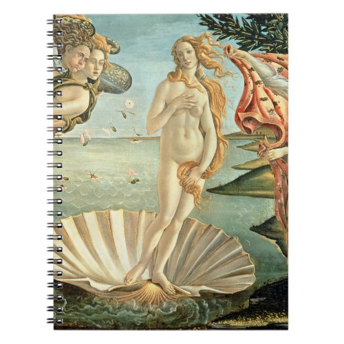 The Birth of Venus c1485 tempera on canvas Notebook