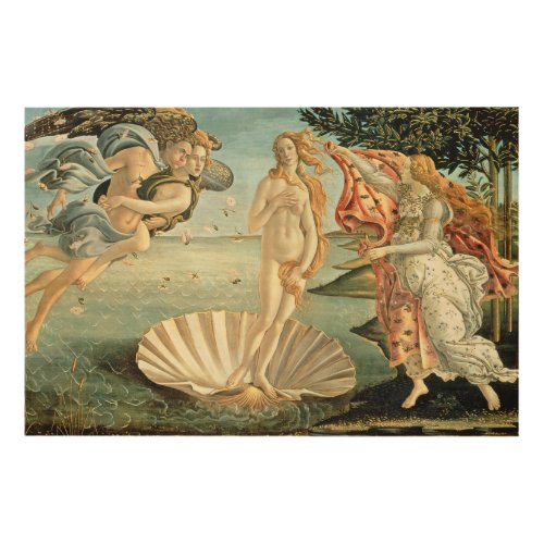 The Birth of Venus c1485 tempera on canvas Wood Wall Art
