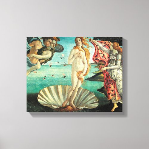 The Birth of Venus _ Classic Art by Botticelli Canvas Print