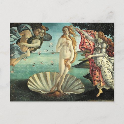 The Birth of Venus _ Classic Art by Botticelli Postcard