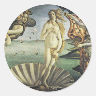 The Birth of Venus Classic Round Sticker
