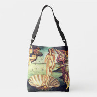 Stylish newest handbag, Botticelli's The Birth of Venus print, crossbody handbag, 20 cm kiss clasp handbag, shoulder handbag, made-to-order