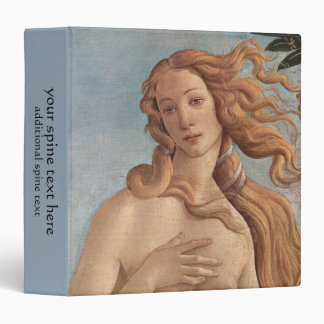 The Birth of Venus (detail) by Sandro Botticelli 3 Ring Binder