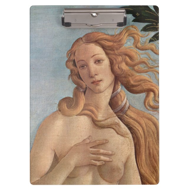 The Birth of Venus (detail) by Sandro Botticelli Clipboard (Front)
