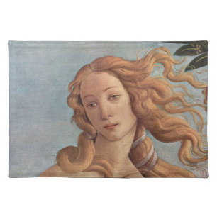 The Birth of Venus (detail) by Sandro Botticelli Cloth Placemat