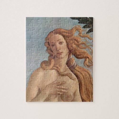 The Birth of Venus detail by Sandro Botticelli Jigsaw Puzzle