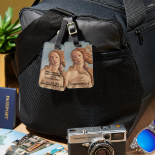The Birth of Venus (detail) by Sandro Botticelli Luggage Tag