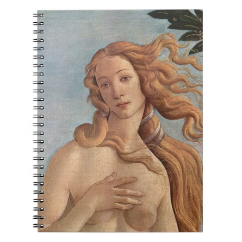 The Birth of Venus detail by Sandro Botticelli Notebook