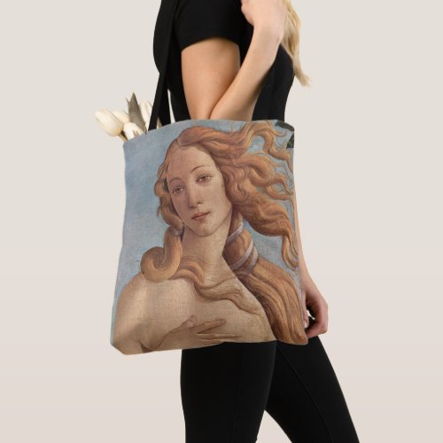 The Birth of Venus detail by Sandro Botticelli Tote Bag