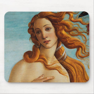 The Birth of Venus (detail), Sandro Botticelli Mouse Pad