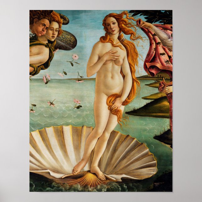 The Birth of Venus (detail), Sandro Botticelli Poster (Front)