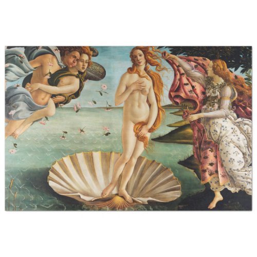 The Birth of Venus detail Sandro Botticelli Tissue Paper