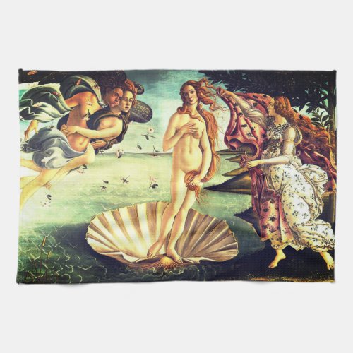 The Birth Of Venus Kitchen Towel
