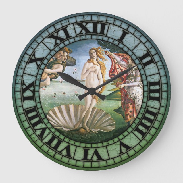 The Birth Of Venus Large Clock (Front)