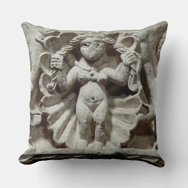 The Birth of Venus (limestone) Throw Pillow (Front)